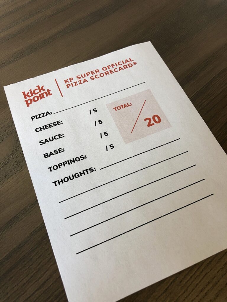 Pizza scorecard